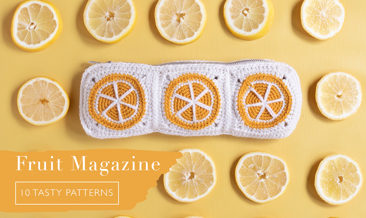 toft clutch summer fruit patterns crochet lemon